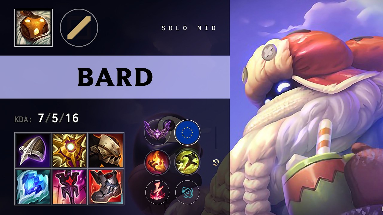 Bard Mid vs Tristana - EUW Master Patch 26.13