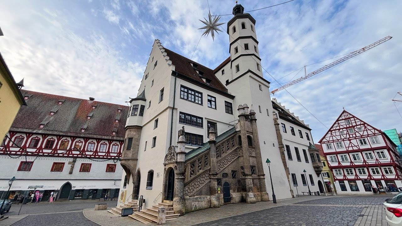 Bavaria in Winter/ Snowy Weather in a Historic Town