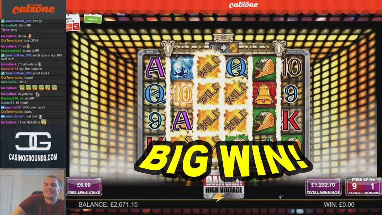BIG WIN on Danger High Voltage Slot - &pound;6 Bet!
