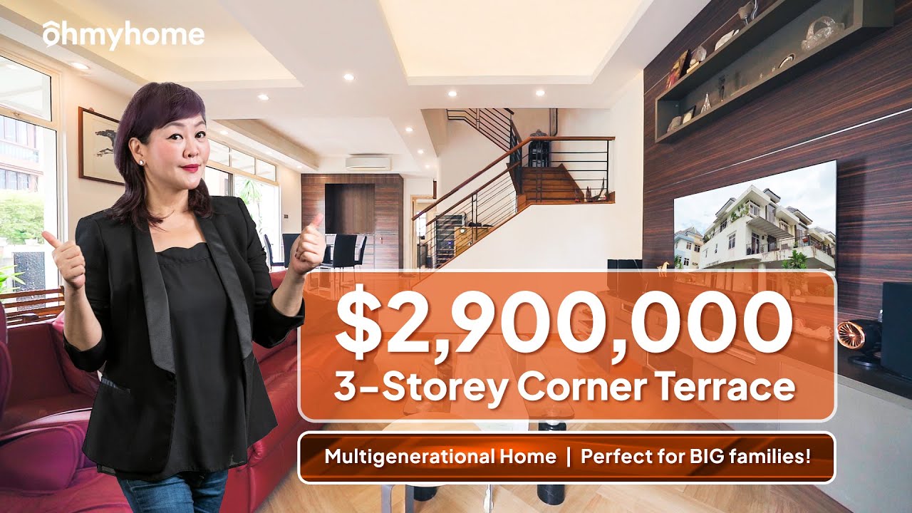 Multigenerational 3-Storey Home | $2.9M Corner Terrace