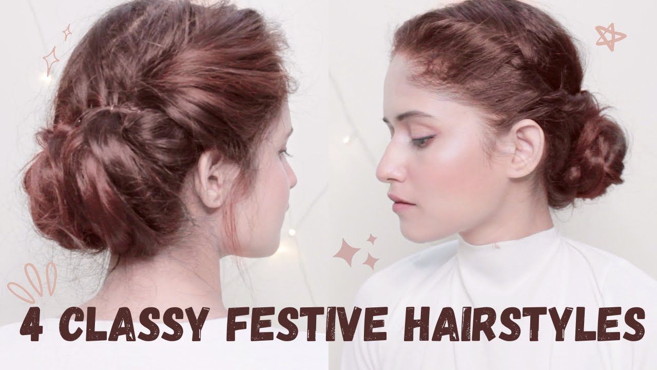 4 EASY PARTY HAIRSTYLES, For Long, Short Hair 2020 | Anukriti Lamaniya ✨