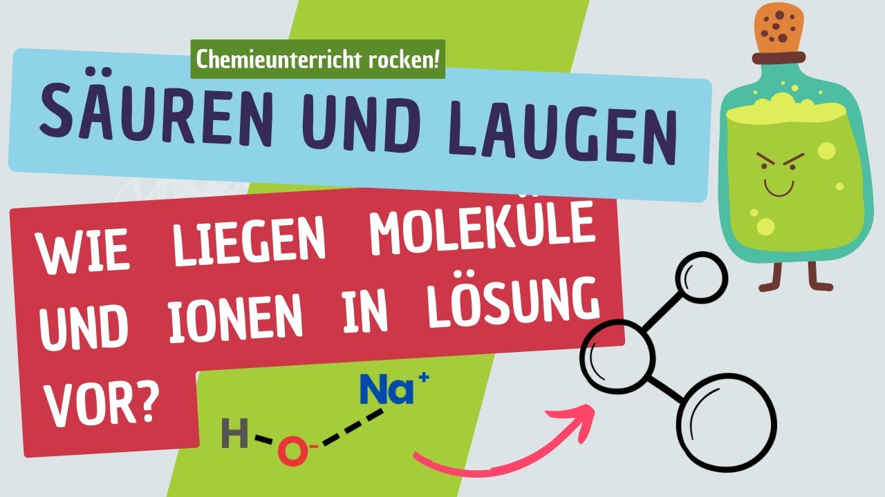 Säure-Base-Chemie wirklich verstehen! Wie liegen Moleküle und Ionen in Lösung vor?