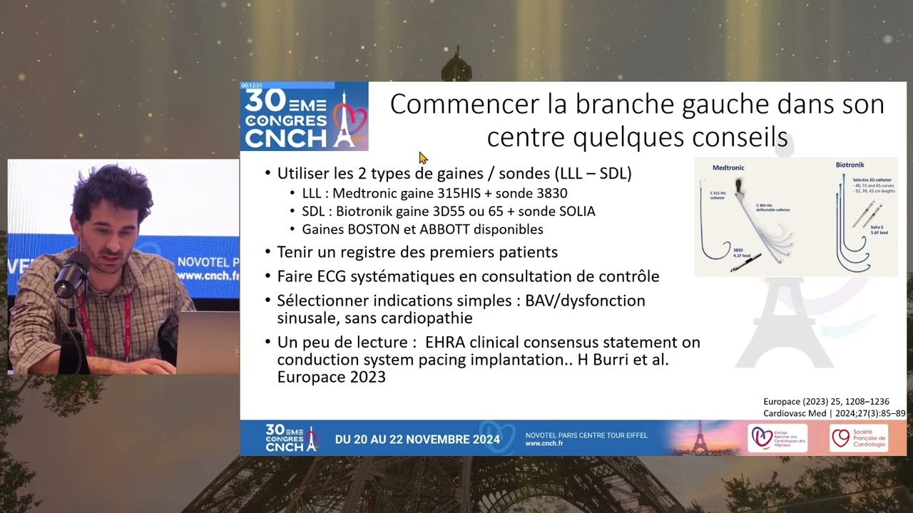Preuves et pratique - Stimulation de l'aire de la branche gauche