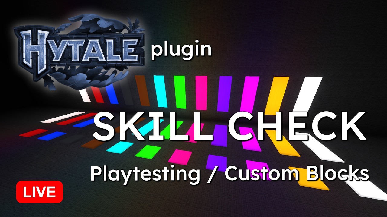 Custom Block Creation...Skill Check Hytale Plugin | tip | Wolv.tv | Wolv21 | 2026.03.04