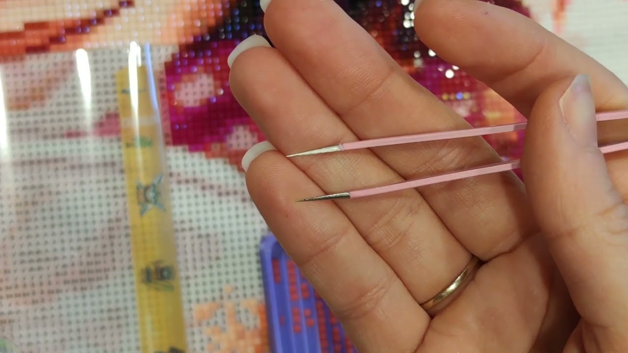 Tuto diamond painting - La pose à la pince #tuto #diamondpainting #diamond #arttherapy