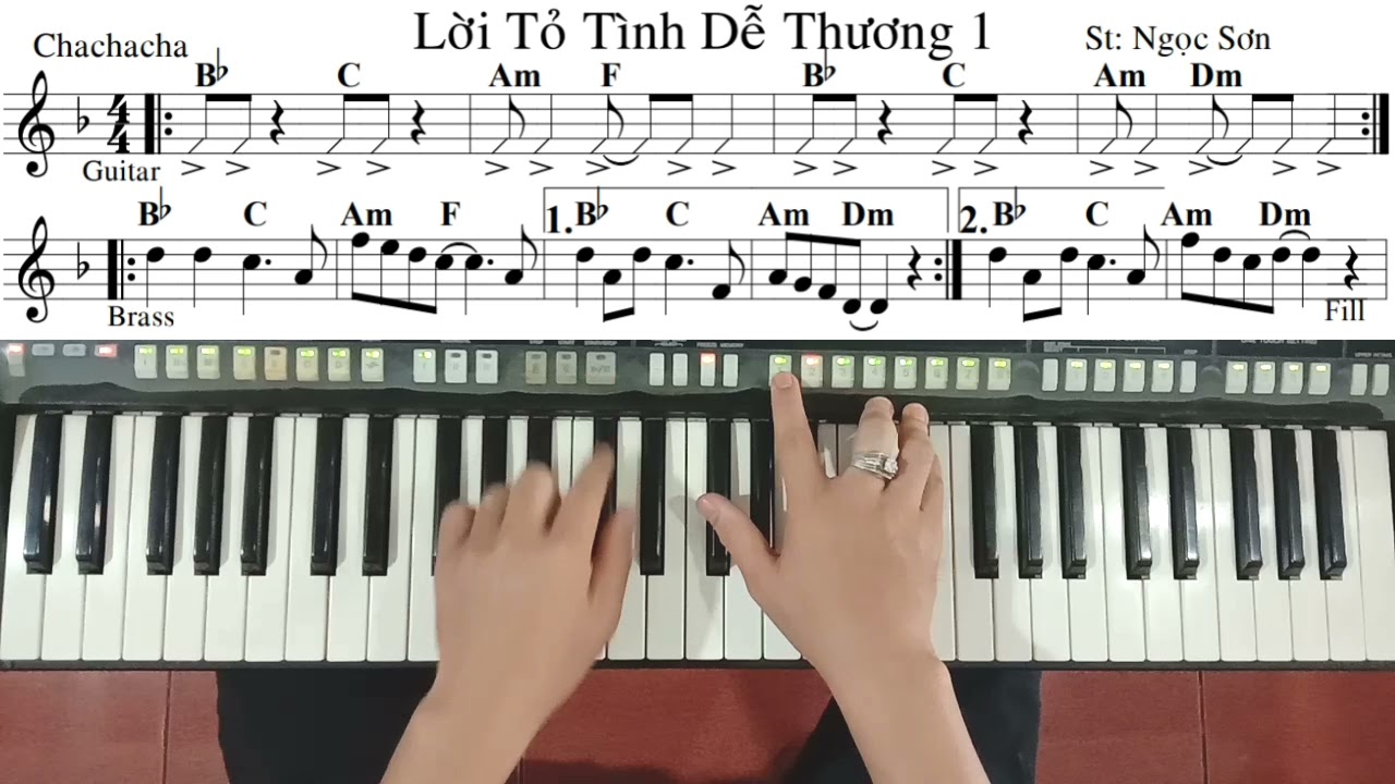 Bài: LỜI TỎ TÌNH DỄ THƯƠNG 1 | St: Ngọc Sơn | Hướng Dẫn Đệm Hát | Ku Tèo Piano.