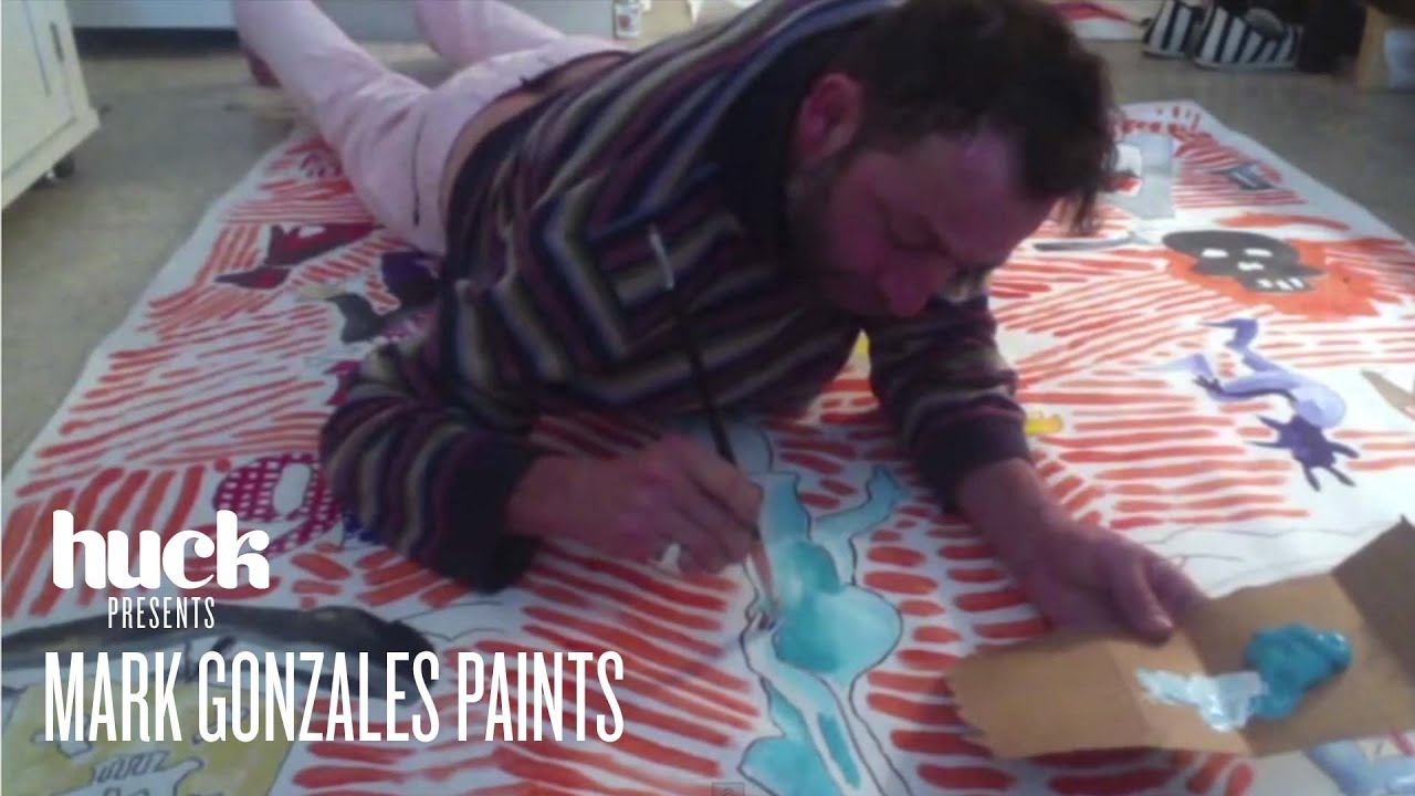 Mark Gonzales Paints