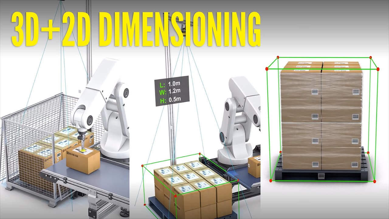 3D + 2D Dimensioning with Cognex Logistics 3D-A1000