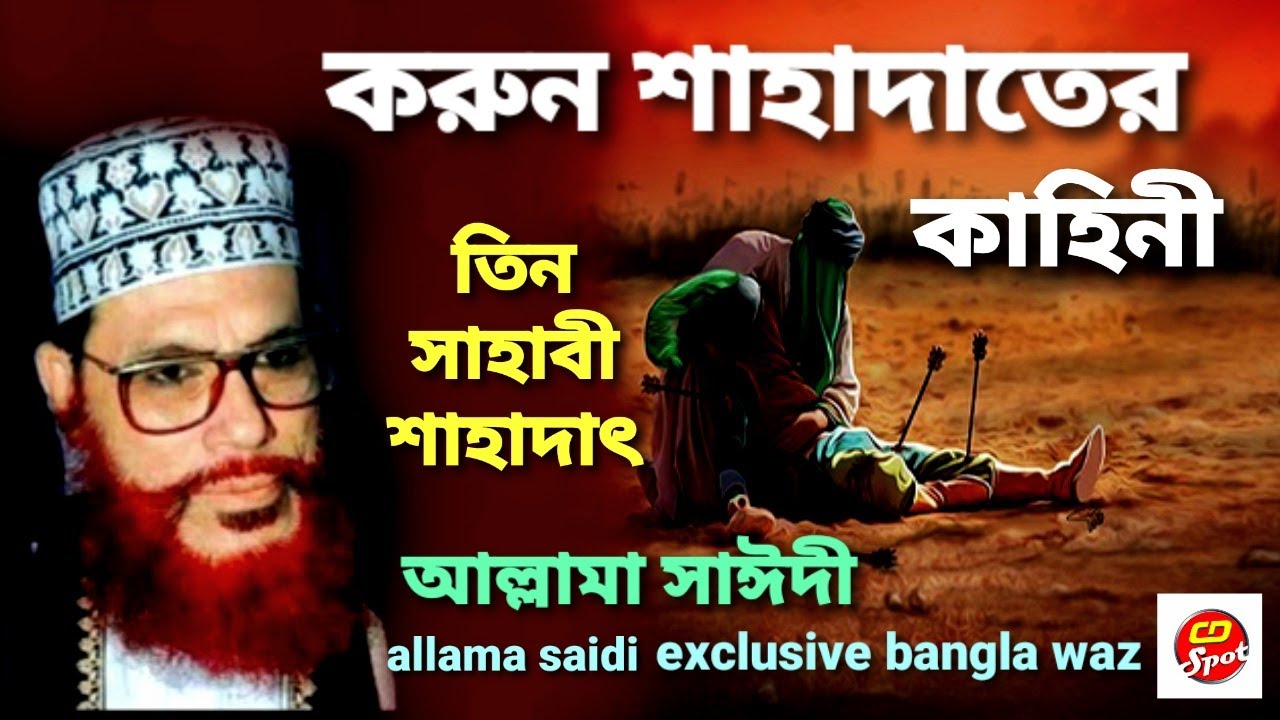 করুন শাহাদাতের কাহিনী । আল্লামা সাঈদী। korun shadater kahini। Allama Sayedee। Saidi Waz ।Bangla Waz।