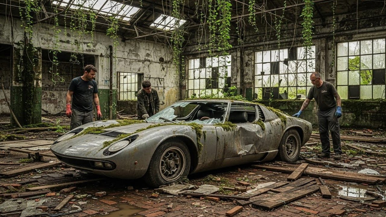 ASMR Car Restoration Full Rebuild of Gunmetal Grey Lamborghini Miura P400 1968 from Abandoned to New