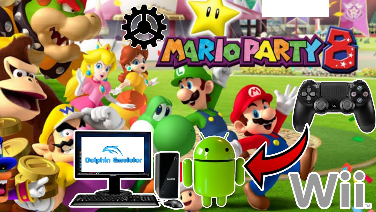 Cómo Configurar Mando PS4 Para Jugar Mario Party 8 En El Emulador Dolphin PC y Android 2024 😱