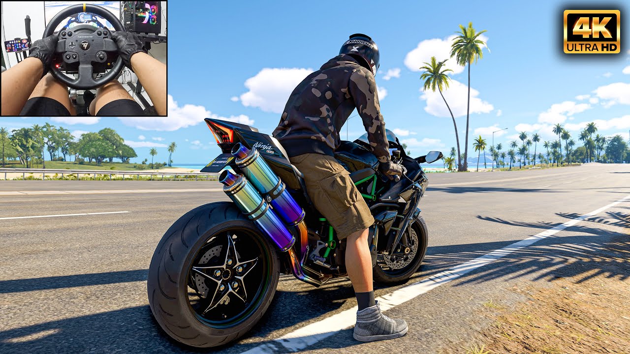 Kawasaki Ninja H2 - The Crew Motorfest | Thrustmaster TX - Gameplay