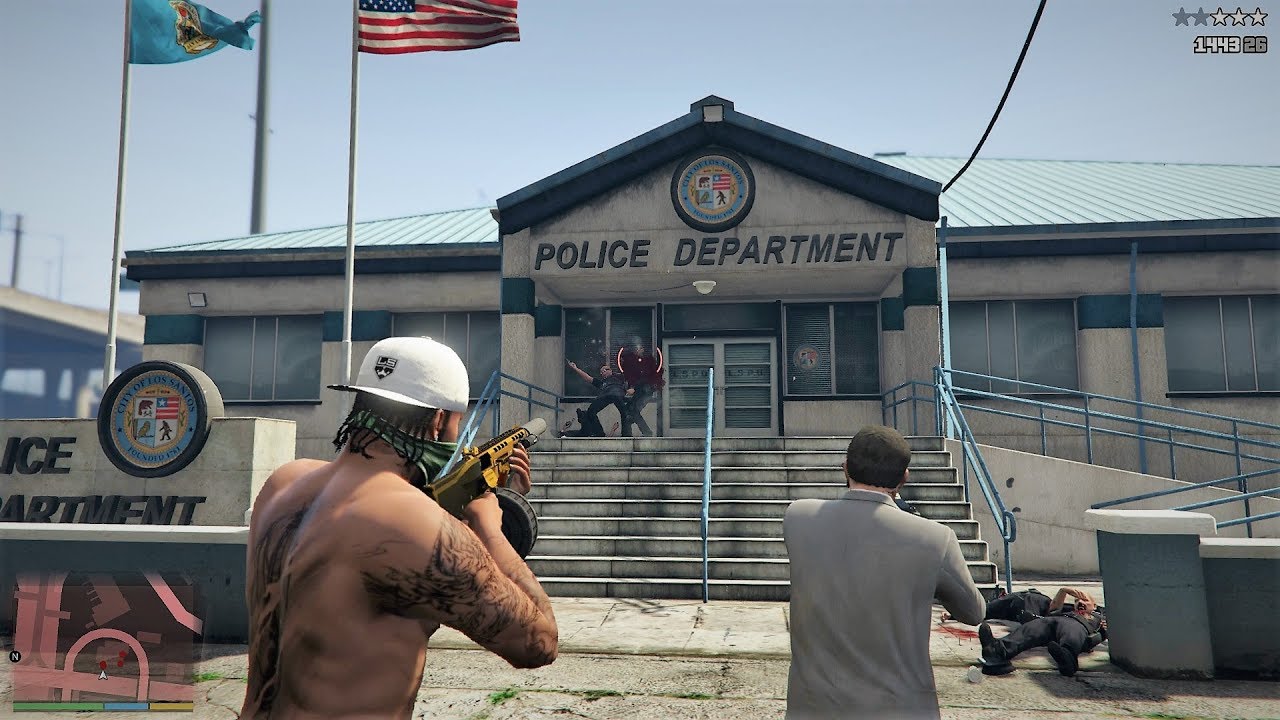 GTA 5 - Franklin, Michael and Trevor Five Star Escape From Los Santos Customs # 52