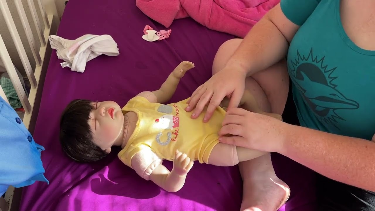 Changing Jessica after cake smash 