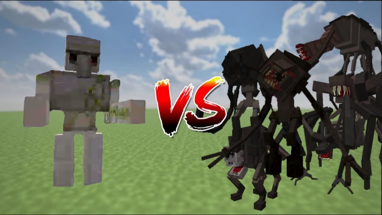 Mutant Iron Golem vs Parasites | Minecraft mob battle