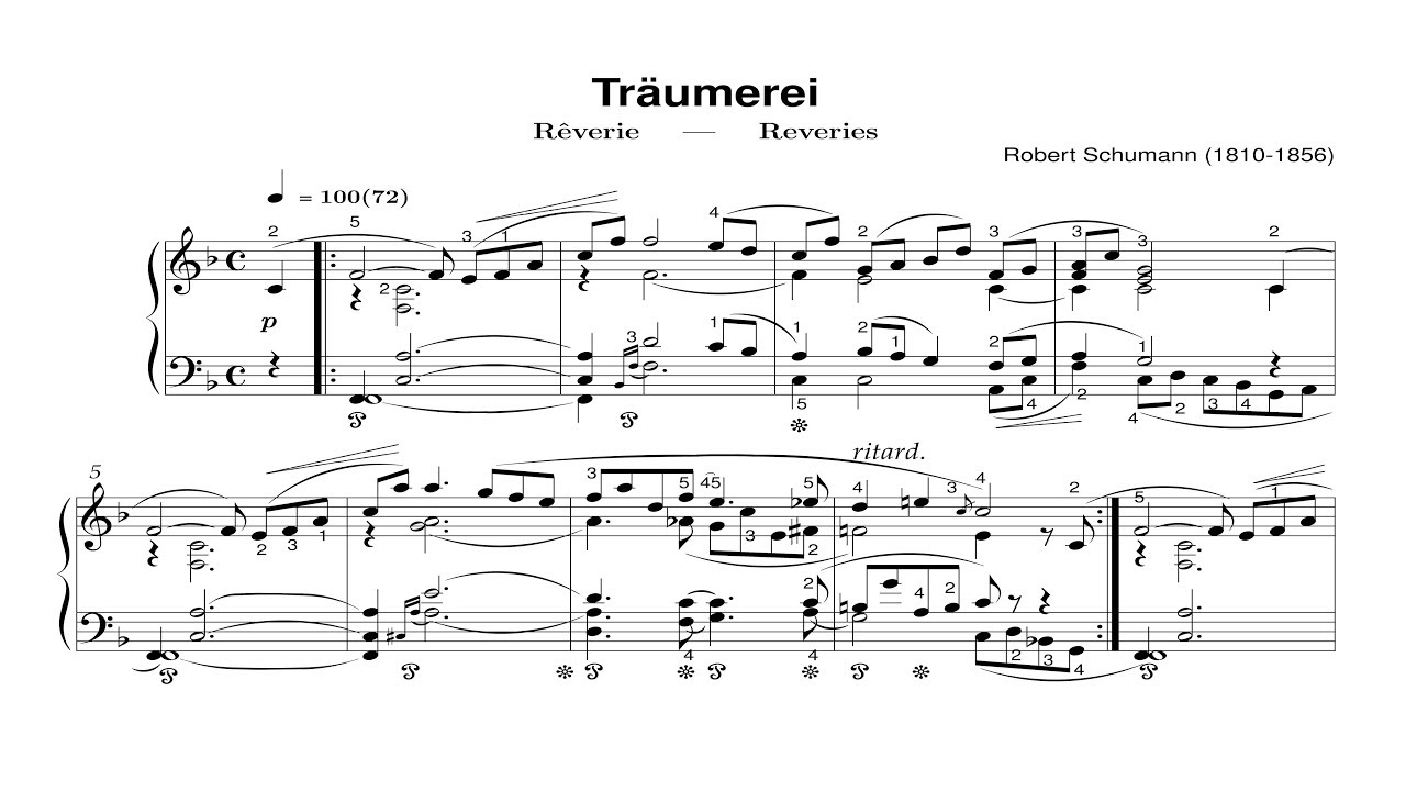 Robert Schumann: Träumerei (Dreaming) (audio + sheet music) [Thurzó]