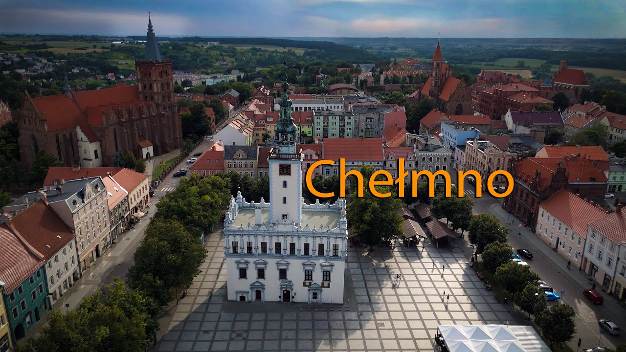 Chełmno z lotu ptaka.