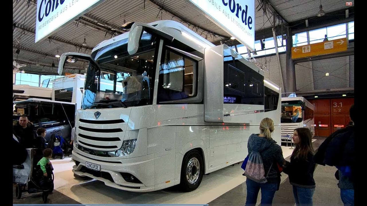 Concorde Centurion Mega luxury Motorhome RV Camper truck with car garage walkaround + interior W0089