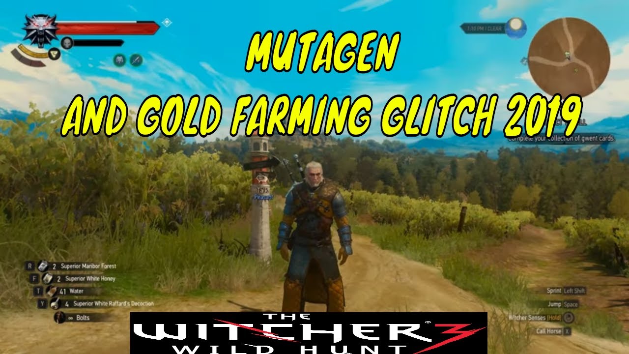 WITCHER 3 : MUTAGEN FARMING 2019