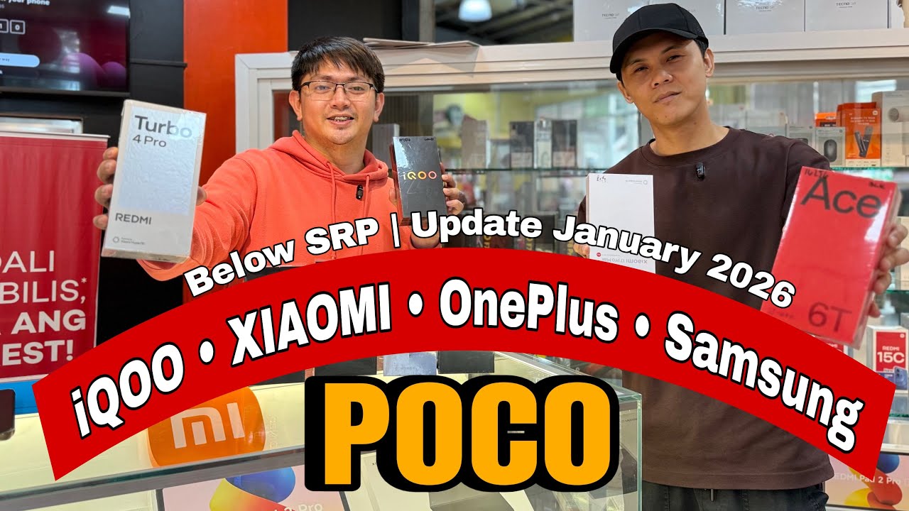BELOW SRP • POCO • OnePlus • iQOO • Samsung • Xiaomi • Price List Update January 2026
