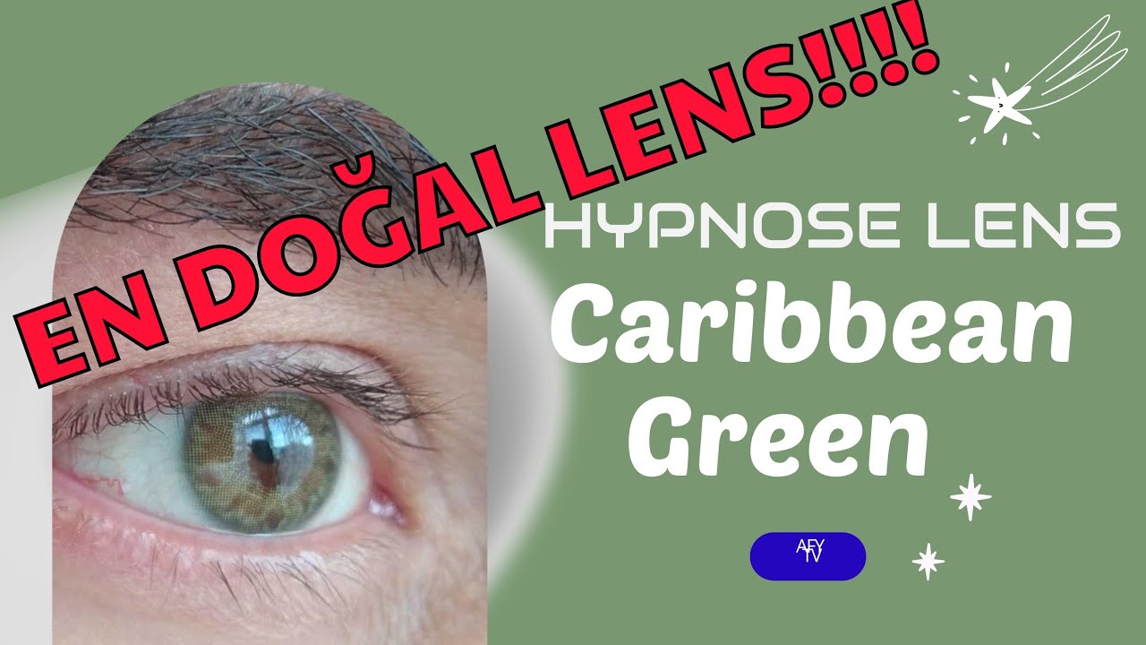 Hypnose Lens - Caribbean Green OLAY LENS EN DOĞAL YEŞİL! #renklilens #viral #cute #eyeschallenge