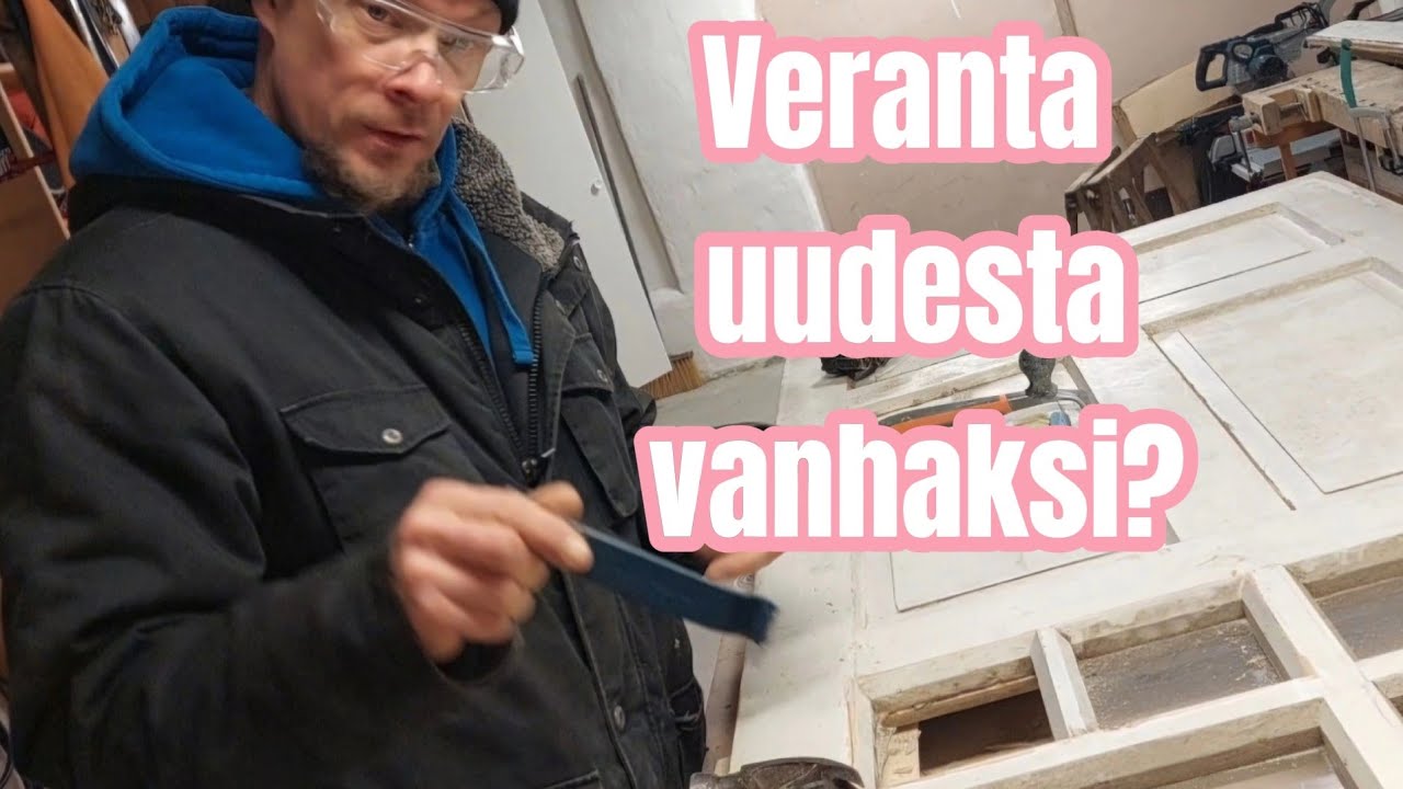 Vanhan hirsitalon remonttivuosi alkaa verannalta!