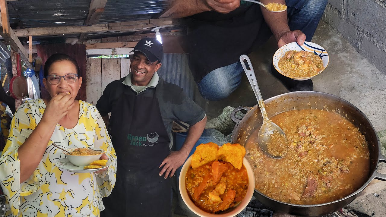 Cocinando Asopao Dominicano en el campo, La cocina de Cesarin
