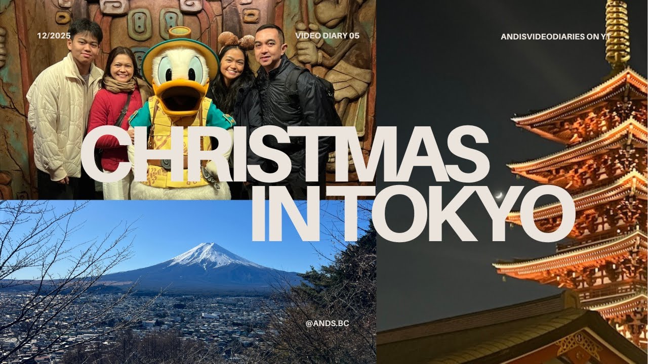 Spending Christmas in Tokyo! 🎄🇯🇵 Rainy days in Tokyo, DisneySea, Mt. Fuji, etc.