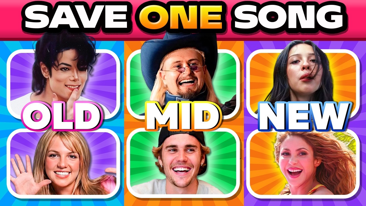 Save One Song 🎤OLD vs MIDDLE vs NEW 🎶Most Popular Artists | Music Quiz
