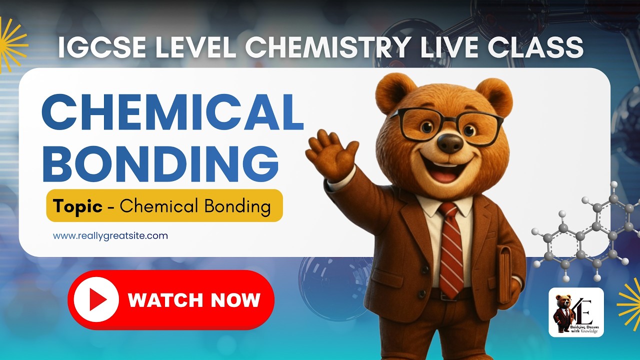 CHEMICAL BONDING | Keddy Edtech | Cambridge Online Tuition for Grade 6 to A-Level | Learn Smarter
