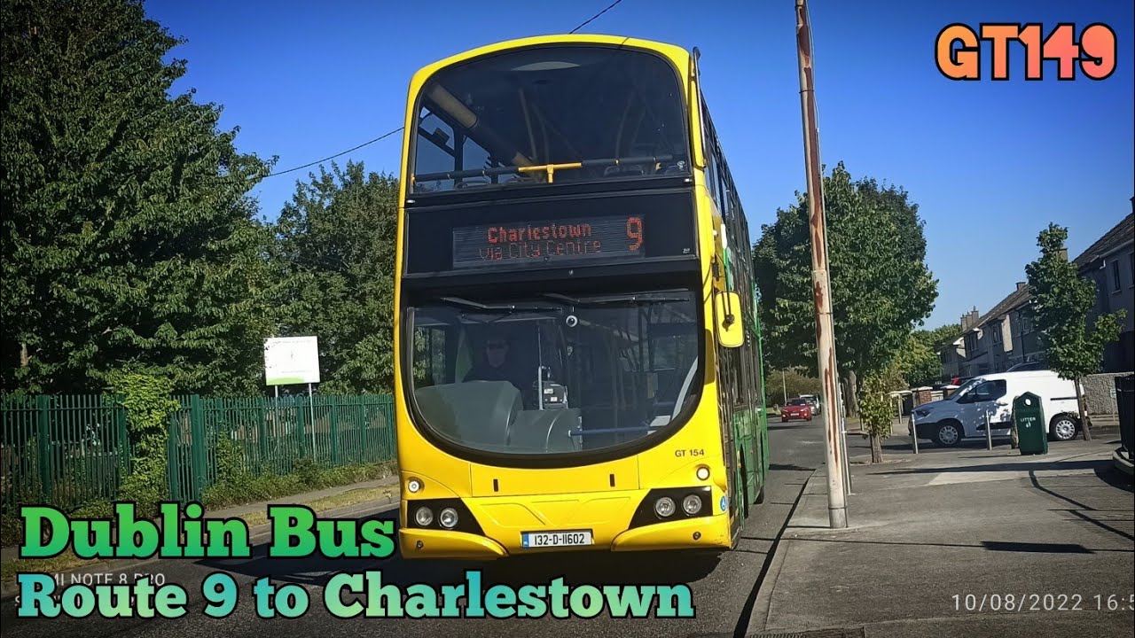 Dublin Bus | Route 9 (Limekiln Avenue to Charlestown) | Full Route Visual | GT149 (132-D-11604)