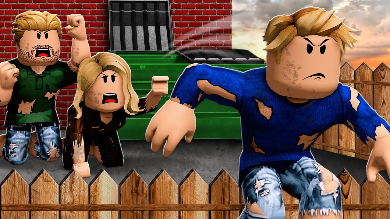 He RAN AWAY From His POOR Family... He Became RICH! (A Roblox Movie)