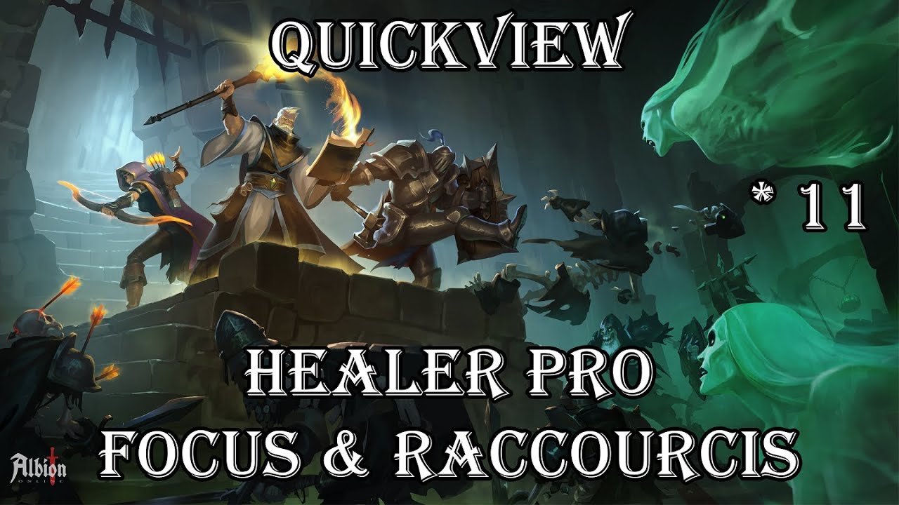 [FR] Albion Online [QuickView] 11 - Soigneur pro ! Cibler & gérer correctement les raccourcis !