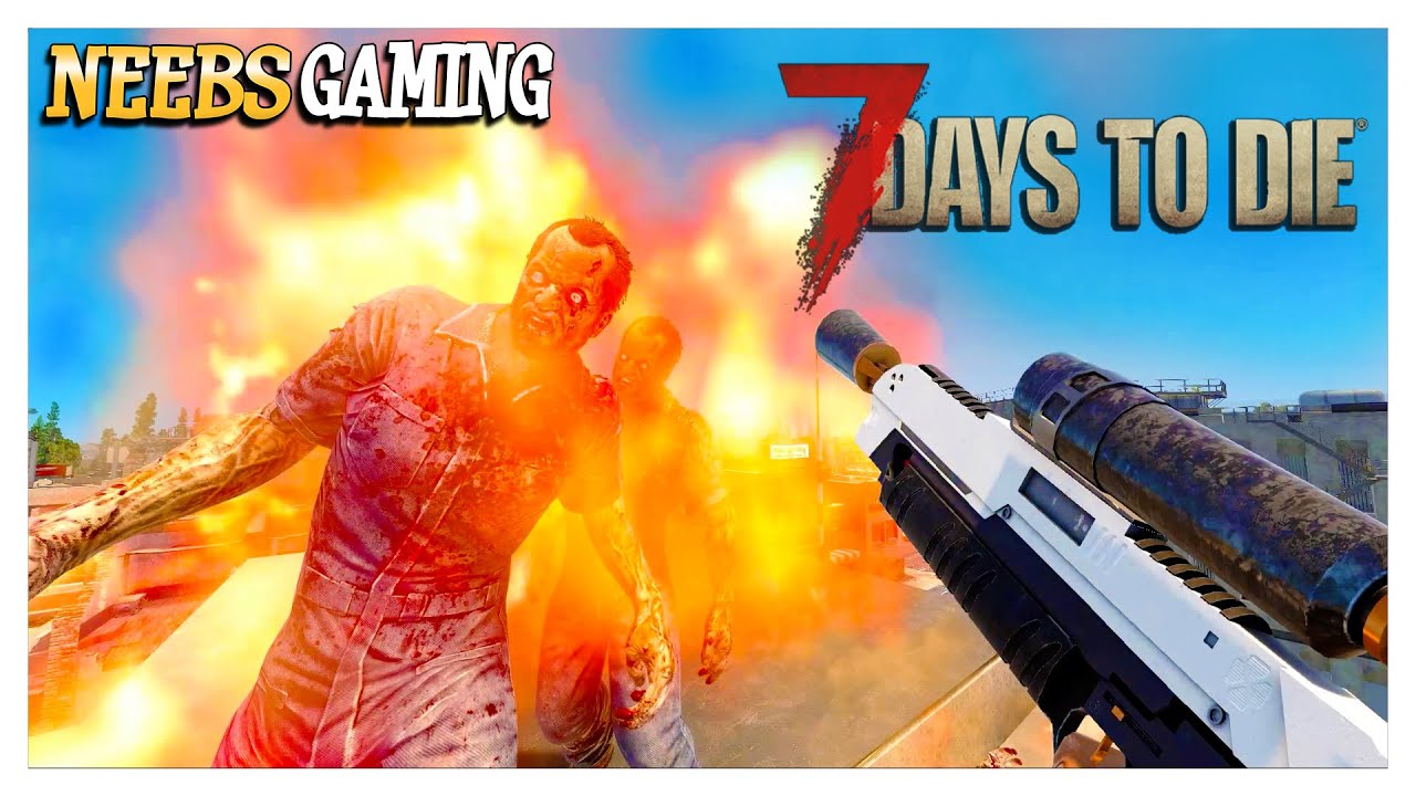 FLAMETHROWER - 7 Days to Die Darkness Falls Mod Ep 52