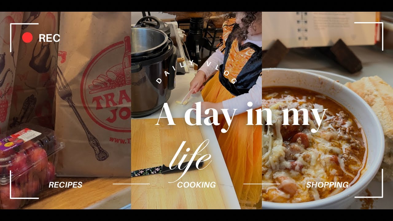 SAHM | HOMEMAKER | Chili | Disney Recipe | Cooking | Daily Vlog | DITL | Budget Meals | Trader Joe’s