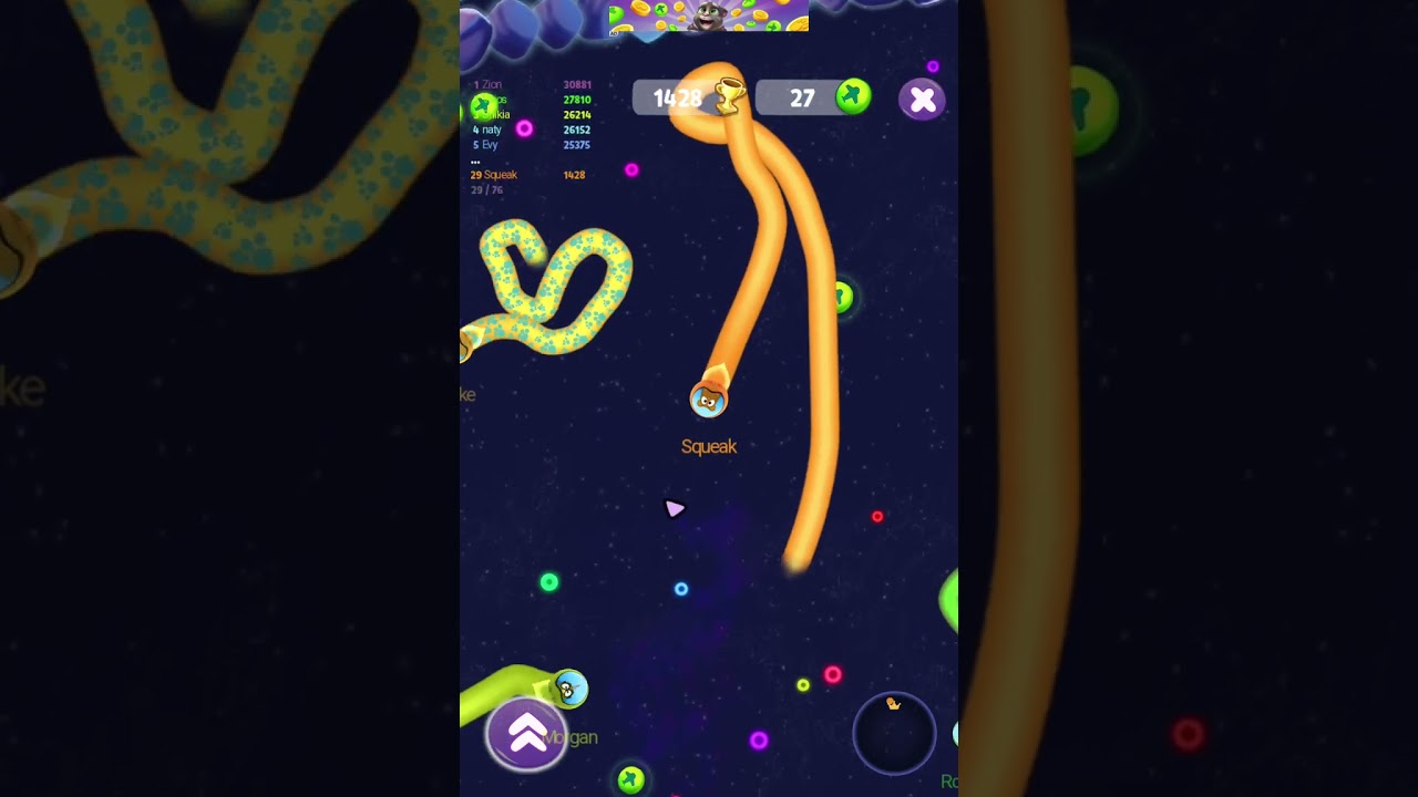 My Talking Tom 2 Squeak Drive To Moon To Eat The Coming Big Orange On Tablet Gameplay