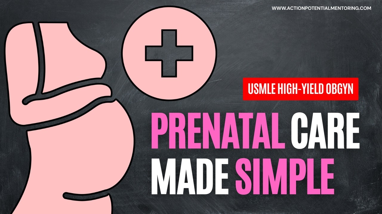 Opieka prenatalna &ndash; przegląd o wysokiej wydajności dla egzamin&oacute;w USMLE Step 2CK i Step 3