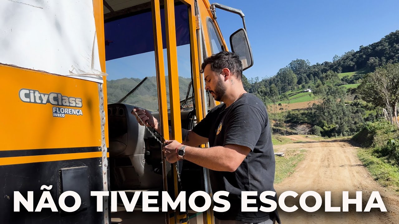 TIVEMOS QUE SAIR COM O MOTORHOME SEM ESTAR PRONTO