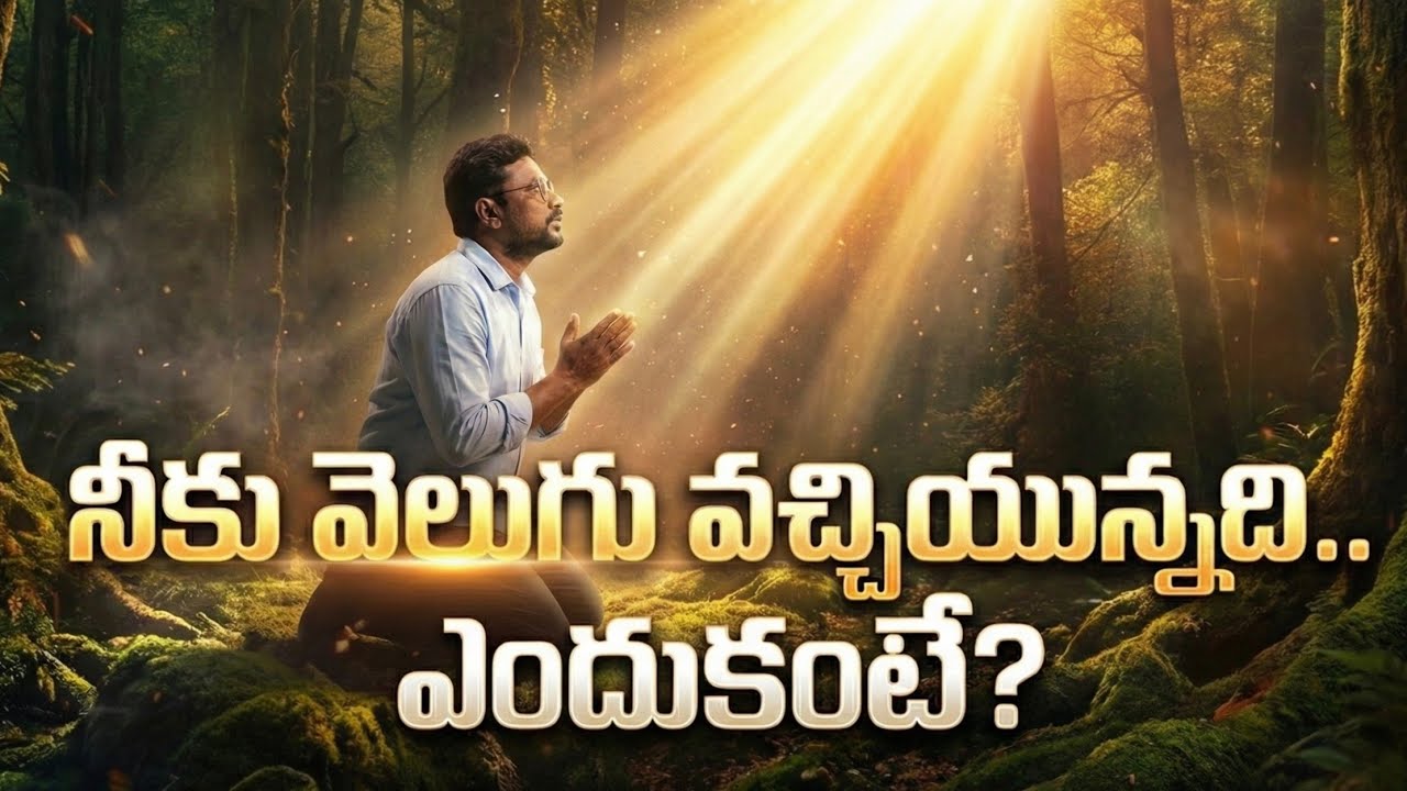 నీకు వెలుగు వచ్చియున్నది.. ఎందుకంటే?