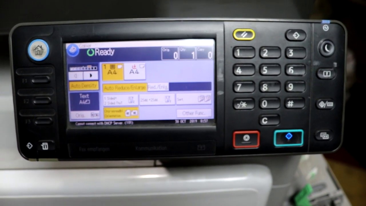 اتعلم استخدام RICOH MP301  الجزء الاول