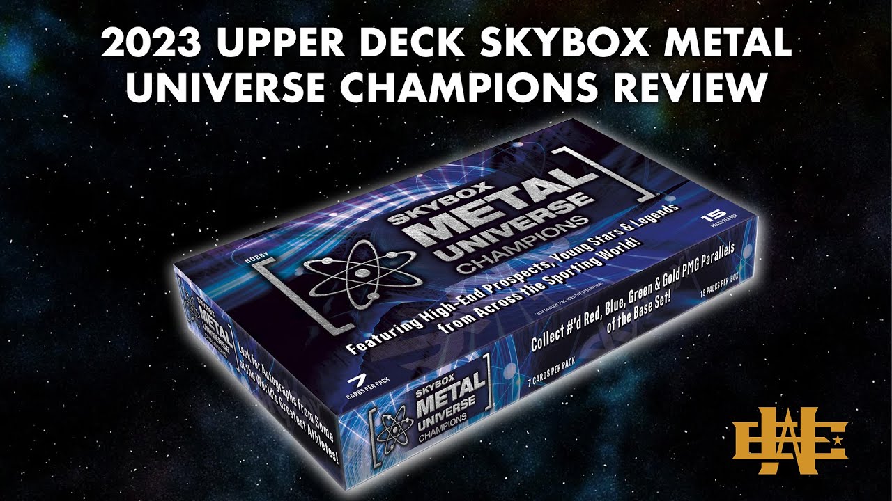Tommy reviews 2023 Skybox Metal Universe Champions in this multi-sport brand rip!