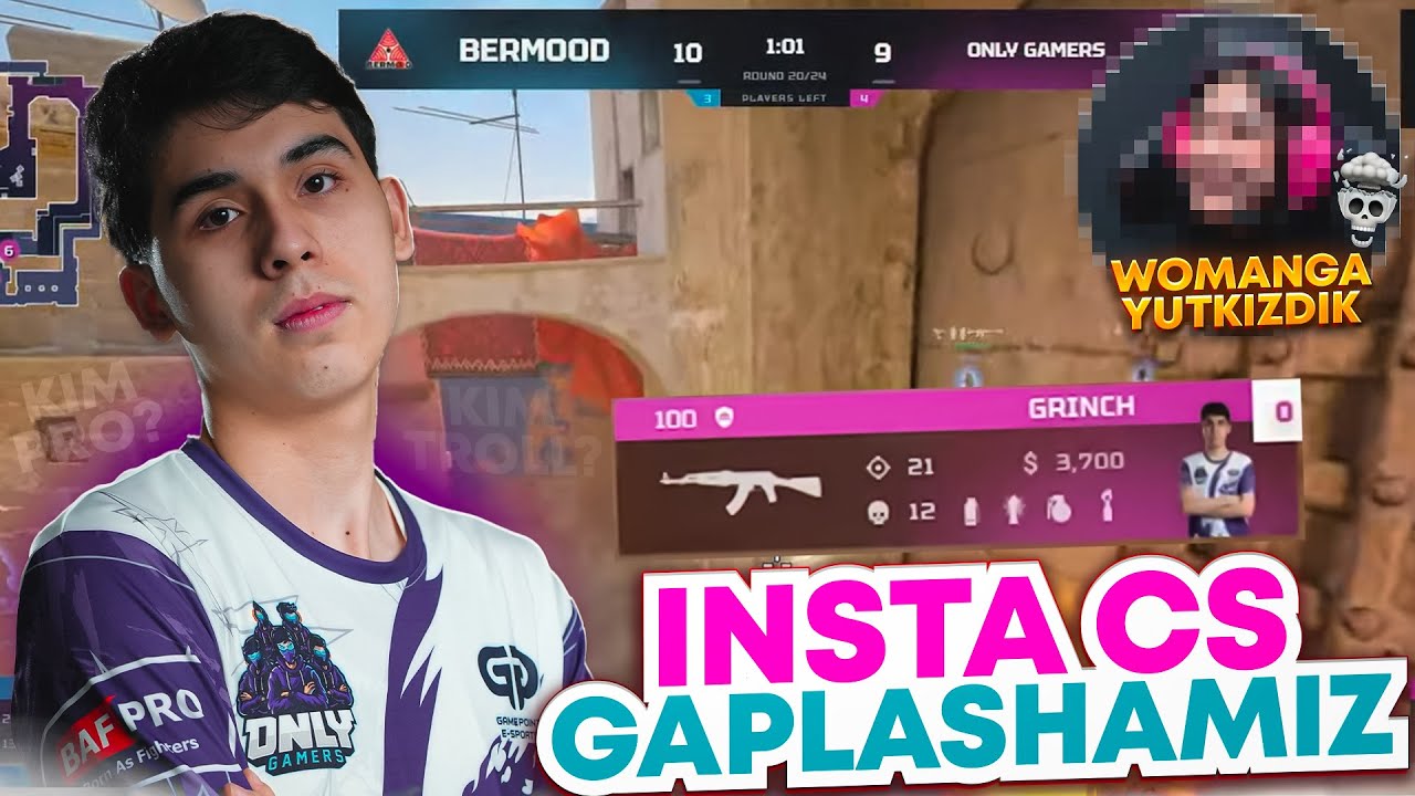 PROEBALI ! INSTA CS TEMASIDA GAPLASHAMIZ - 15 KUNDA 3000 ELOGA CHIQMASAM KUTMAN !