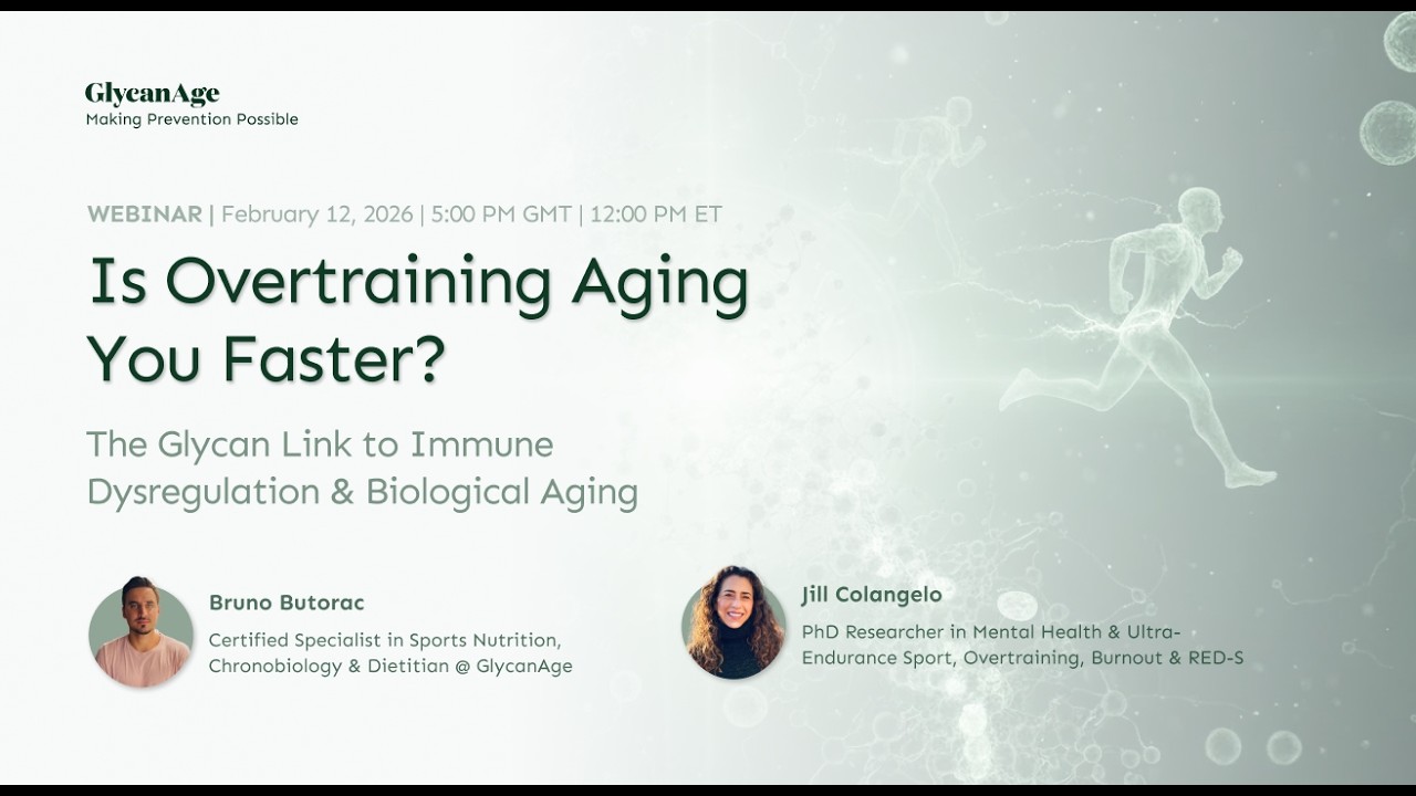 The Overtraining-Glycan Axis: Immune Exhaustion and Accelerated Biological Aging