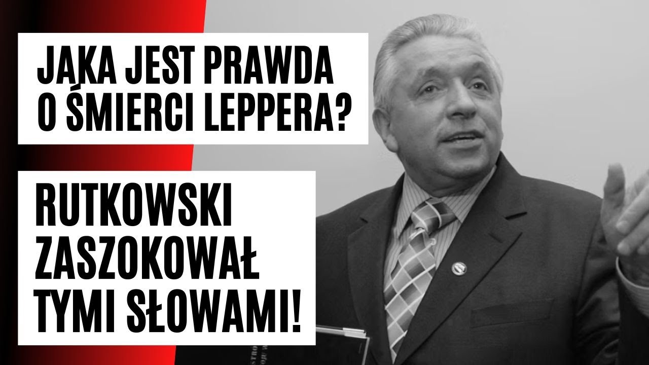 13. rocznica ŚMIERCI LEPPERA. Rutkowski był na miejscu tego dnia. 