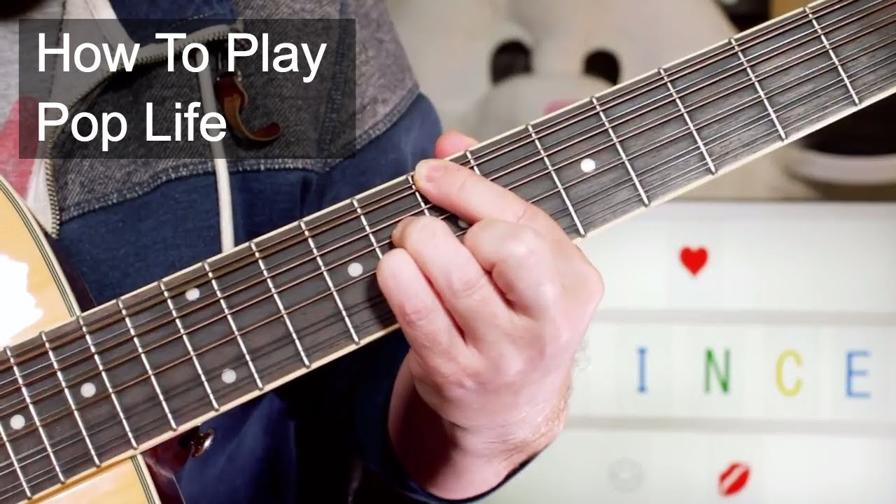 'Pop Life' Prince Acoustic Guitar Lesson