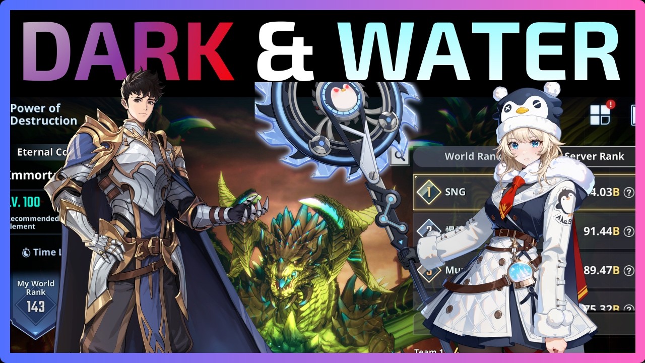 Power of Destruction🐉[Hard Mode] - 🌚Dark🌚-🌊Water🌊-144b+ ~ | Solo Leveling:Arise