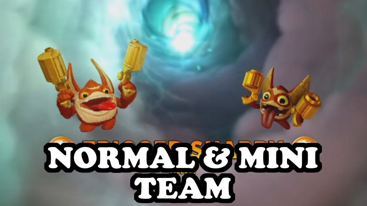 Skylanders Imaginators - Elite Trigger Happy & Trigger Snappy GAMEPLAY - NORMAL & MINI TEAM