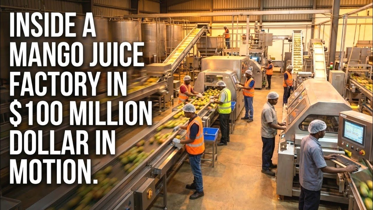Inside the mango juice factory &ndash; full process showing how million-dollar juice brands are made