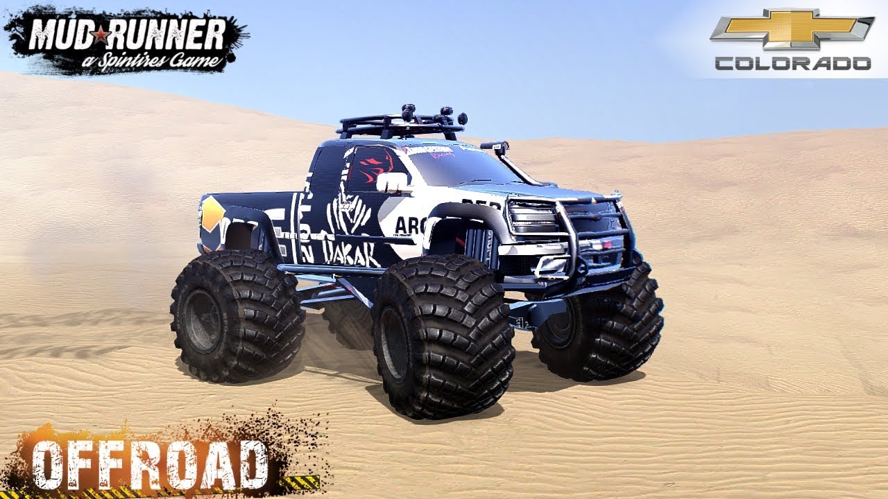 Spintires: MudRunner - CHEVROLET COLORADO 4X4 On Sand and Off-road