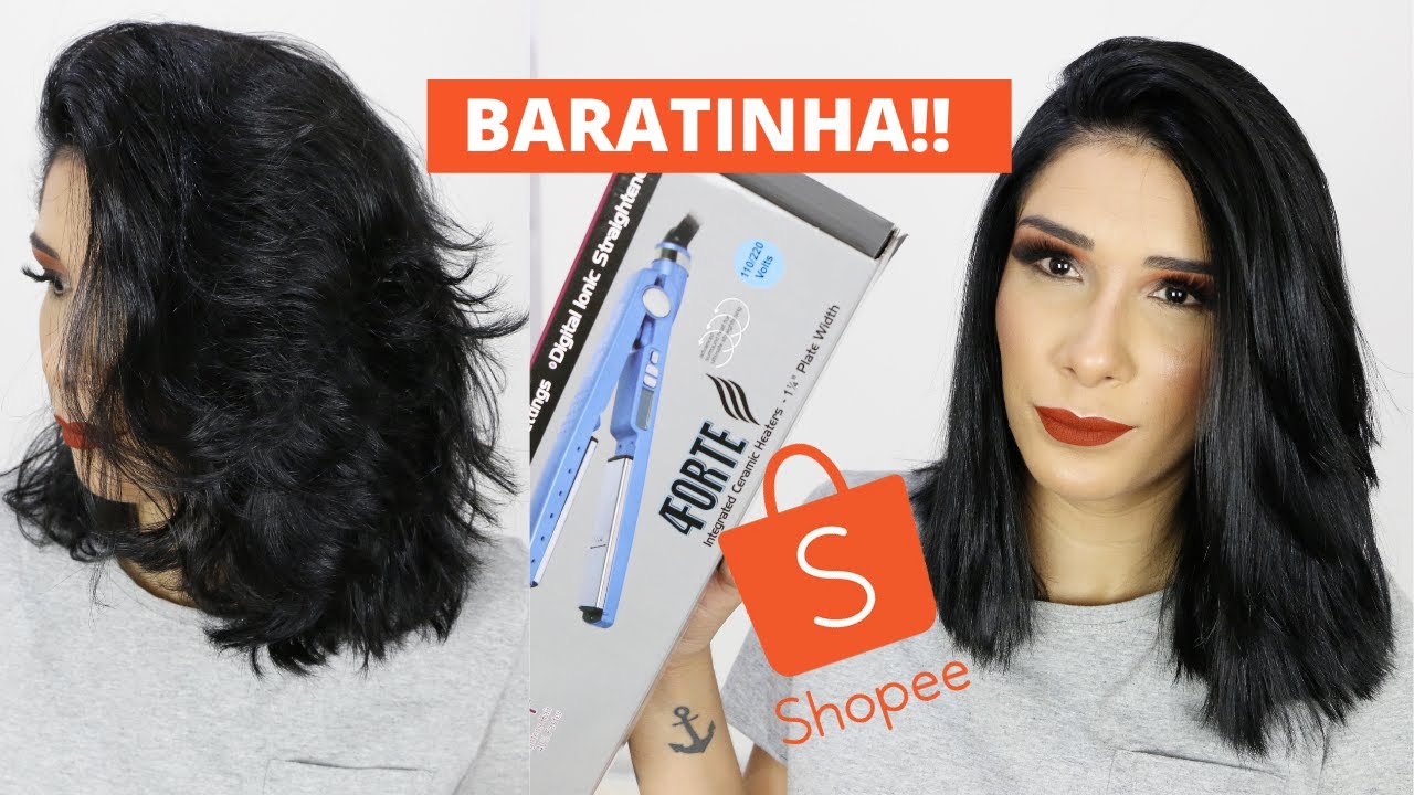 PRANCHA NANO TITANIUM  RÉPLICA | SHOPEE |  Por Jéssica Oliveira